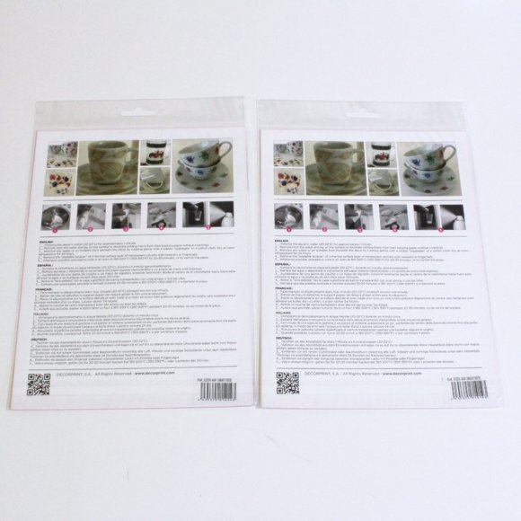 Decorprint Peelable Water Slide Craft Decals Lot DIY Roses - Picture 4 of 5